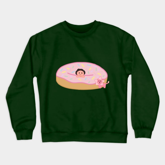 Steven Doughnut Crewneck Sweatshirt by MagixFire